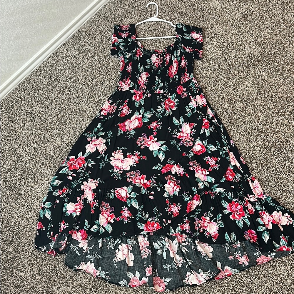 Torrid Floral Off-Shoulder Maxi Dress